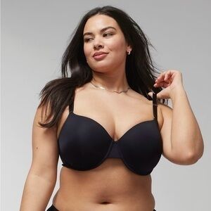 Soma black Vanishing 360 Perfect Coverage Bra smoothing underwire plus size 34G